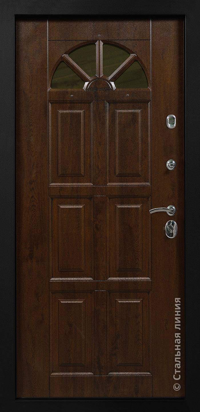 Дверь Кармен цвет коричневый/белый 860х2050 мм
