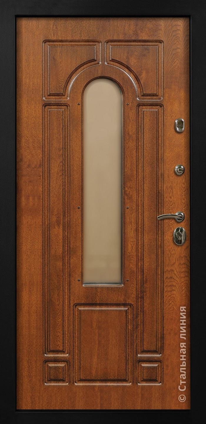 Дверь Лацио Лайт цвет дуб темный/белый 860х2050 мм