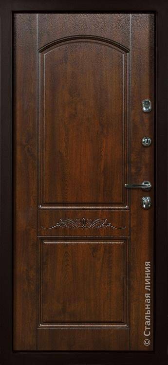 Дверь Венеция цвет тик/тик 880х2060 мм