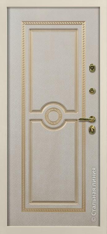 Дверь Версаче цвет дуб темный/слоновая кость 880х2060 мм