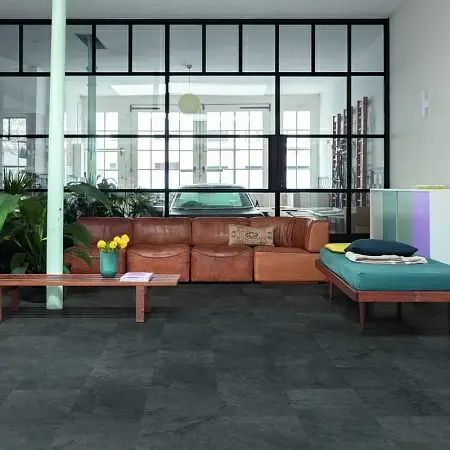 LVT Плитка Quick-Step Alpha Vinyl Oro 5/33 4V AVSTU 40035 Сланец Чёрный 610x303