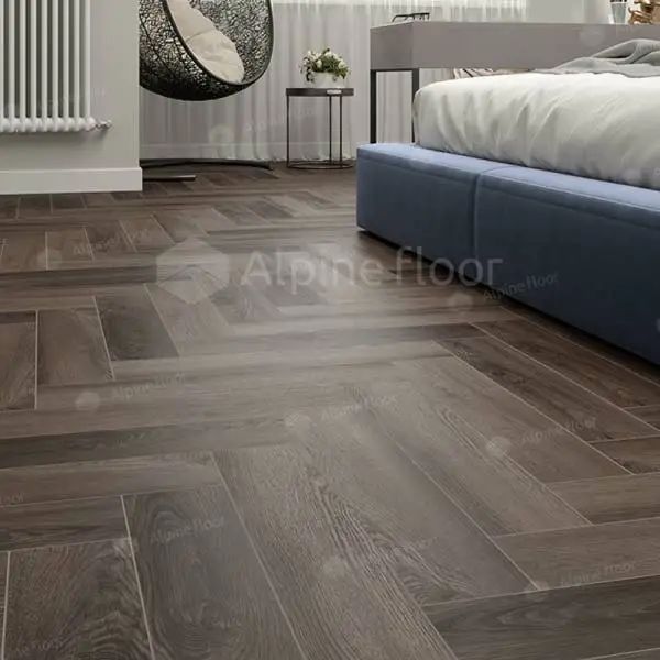 LVT Плитка Alpine Floor Parquet 2.5/43 4V ECO 16-16 Дуб Фафнир 590x118