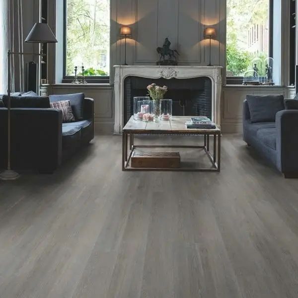 LVT Плитка Quick-Step Balance Glue Plus 2.5/33 4V BAGP40060 Дуб Шелковый Темно-серый 1256x194