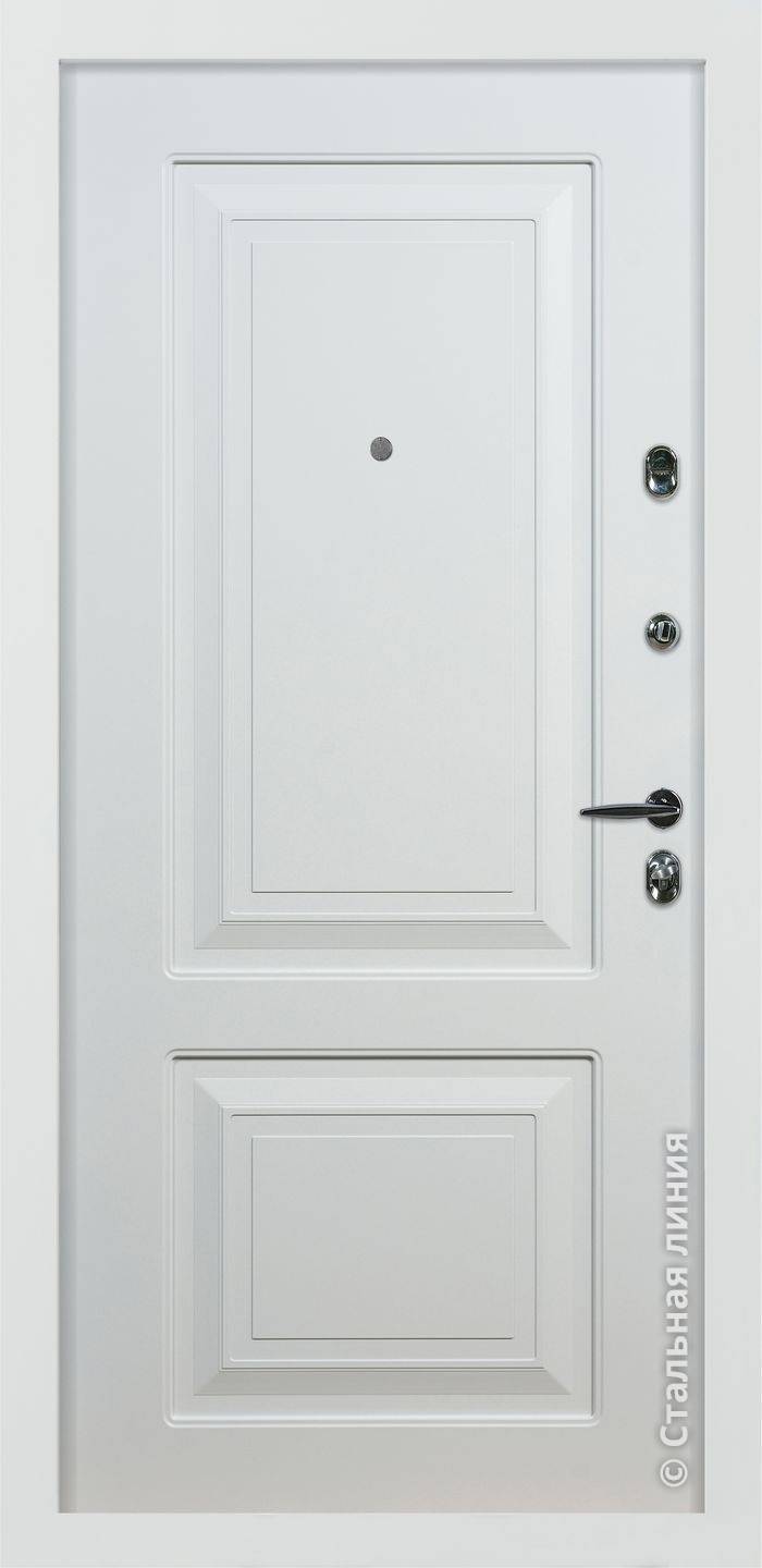 Дверь Паола цвет белый/белый 860х2050 мм