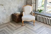 LVT Ламинат Vinilam Parquet Herringbone Glue 2.5/43 4V GD11122 Паркет Эрмитаж 762x152.4