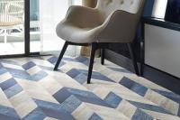 Пробковое покрытие Corkstyle Chevron Chevron Blue 1235x305x10 мм