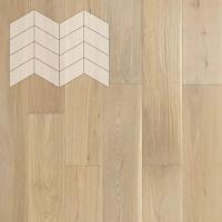 Паркетная доска Lab Arte Chevron Дуб Селект Чегет белый лак 313-400x150x14