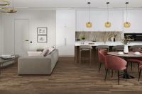 LVT Плитка Damy Floor Family 2.5/43 4V 0036-3-LVT Орех Американский 1227x187
