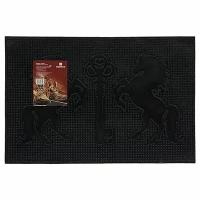 Коврик придверный Vortex 40x60 черный Ключ