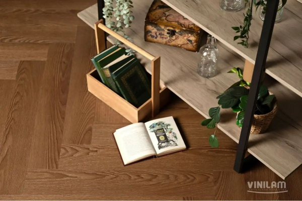 LVT Ламинат Vinilam Parquet Herringbone Glue 2.5/43 4V GD11200 Паркет Винсент 762x152.4