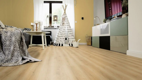 LVT Плитка Wineo 800 Wood 5/42 4V Дуб Пшеничный золотой 1212х185