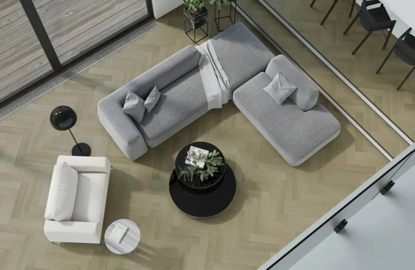 Паркетная доска Quartz Parquet  Английская Елка 33-405 Дуб Лимба 635x127x5