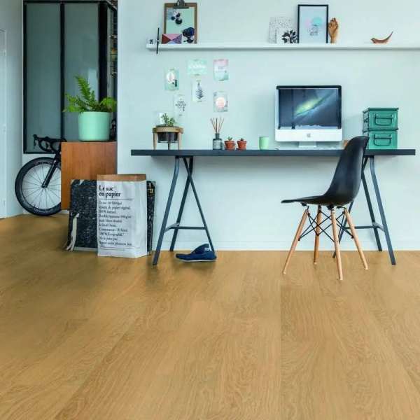 LVT Плитка Quick-Step Alpha Vinyl Bloom 6/33 4V AVMPU 40098 Дуб Чистый медовый 1494x209