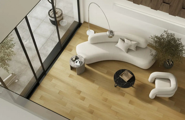 Паркетная доска Quartz Parquet  Классик 463 Медовый Раф 1220x152x7