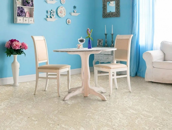 Пробковое покрытие Corkstyle (Коркстайл) EcoCork Madeira white клеевое 915х305х6 мм