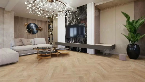 SPC Ламинат Ensten Valland Parquet 4/43 4V ECO 103-04 Олива 600x125