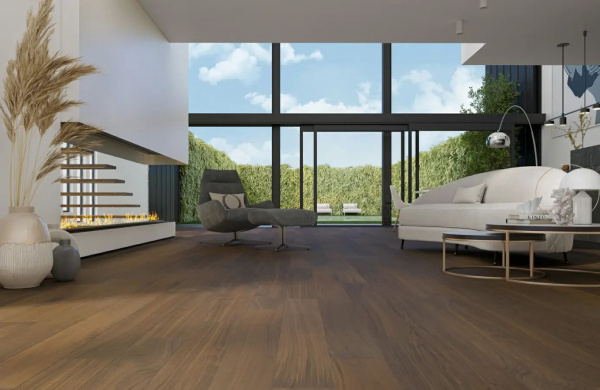 Паркетная доска Quartz Parquet  Классик 400-29 Орех Американский 1220x152x7