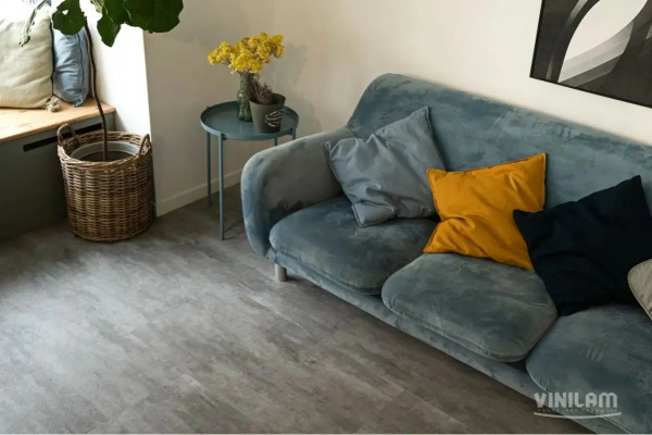 LVT Ламинат Vinilam Ceramo XXL Stone Glue 2.5/43 4V 71614 Цемент Светлый 950x480