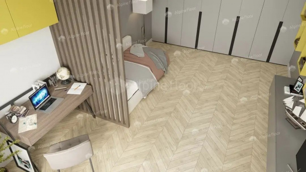 LVT Плитка Alpine Floor Chevron 2.5/43 4V ECO 20-7 Сонома 555x127