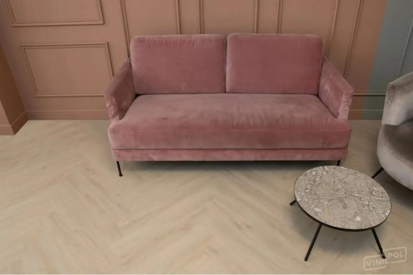 SPC Ламинат VinilPol Herringbone 7/43 4V 9966 Паркет Руссо 762x127
