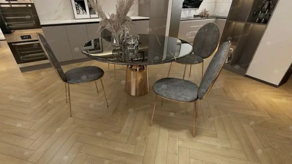 Ламинат Alpine Floor Herringbone 10/33 4V LF107-08 Дуб Молизе 600x100
