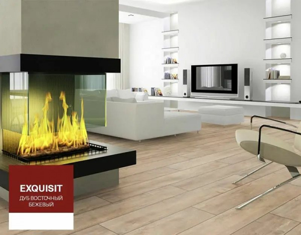 Ламинат Kronotex Exquisit 8/32 4V D4982 Дуб Восточный Бежевый 1380x193