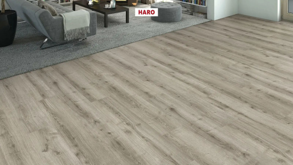 Ламинат Haro Tritty 100 Gran Via 541514 Дуб Элеганза Античный Серый 8 мм