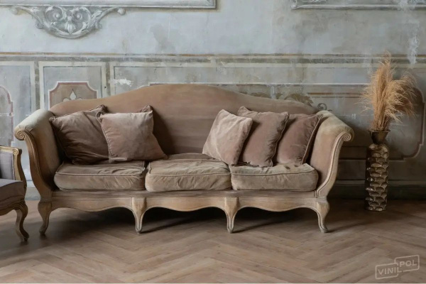 SPC Ламинат Vinilpol Herringbone 7/43 4V 9965 Паркет Бруно 762х127
