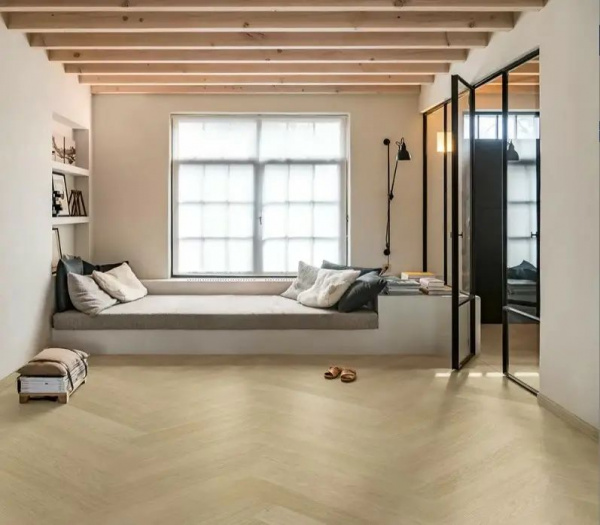LVT Плитка Quick-Step Vinyl Flex Pristine 2.5/33 4V SGHBC20331 Дуб Безмятежный Натуральный Светлый 740x129