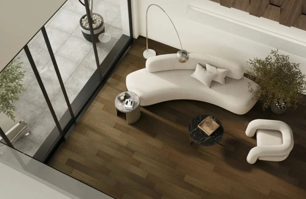 Паркетная доска Quartz Parquet  Классик 413 Дуб Брауни 1220x152x7