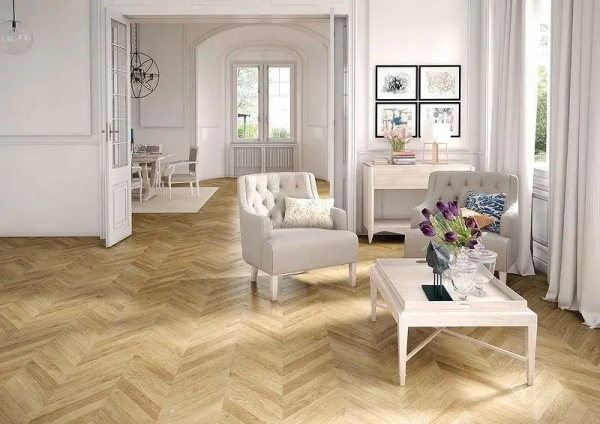 Ламинат Alpine Floor Herringbone LF102-05 Дуб Шампань 33 класс 8 мм
