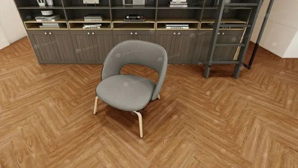 Ламинат Alpine Floor Herringbone 10/33 4V LF107-10 Дуб Венето 600x100
