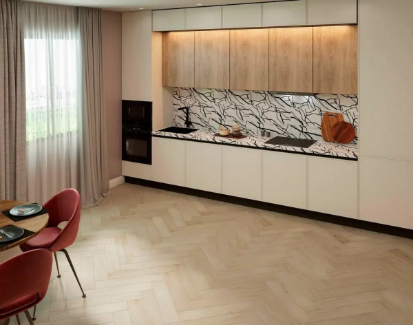 SPC Ламинат Steinholz Herringbone 4.5/43 4V STH039Н Танне 640x128