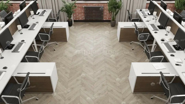 LVT Плитка Alpine Floor Chevron 2.5/43 4V ECO 20-11 Карите 555x127