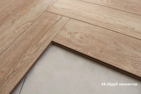 Ламинат Kronparket Herringbone 44-20 Дуб Ланкастер 34 класс 12 мм