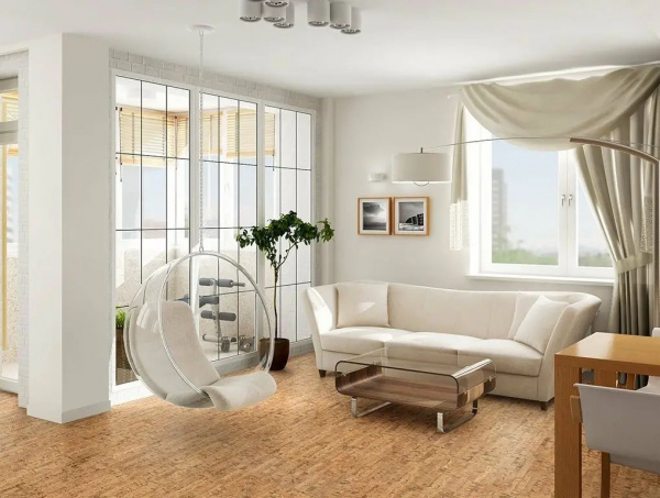 Пробковое покрытие Corkstyle (Коркстайл) EcoCork Linea клеевое 915х305х6 мм