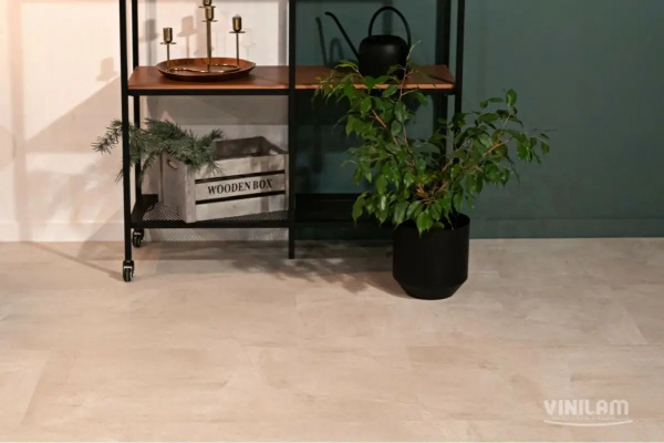 LVT Ламинат Vinilam Ceramo XXL Stone Glue 2.5/43 4V 71615 Бетон Белый 950x480