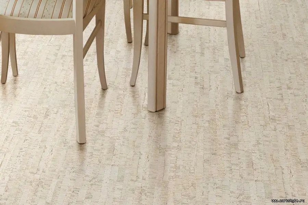 Пробковое покрытие Corkstyle Cork Wise Linea White клевое 915x305x4 мм