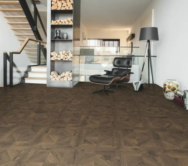 Ламинат Quick-Step Impressive Patterns Ultra IPU4145 Дуб Кофейный Брашированный 33 класс 12 мм