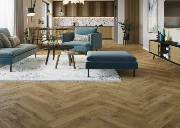 Ламинат Classen Herringbone Ville 8/32 4V 63263 Almagro Oak 643x131
