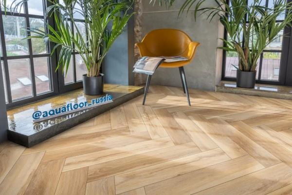 LVT Ламинат Aquafloor Parquet Glue AF2514PG 610x122x2.5
