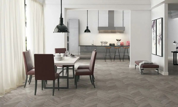 Ламинат Faus Masterpieces S174221 Grey Chevron 33 класс 8 мм