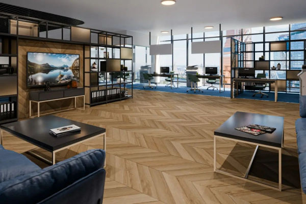 SPC Ламинат Damy Floor Chevron 5/43 4V DF04-Ch Лувр 600x127