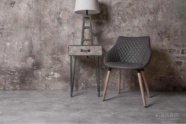 LVT Ламинат Vinilam Ceramo XXL Stone Glue 2.5/43 4V 61606 Бетон 950x480