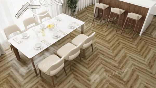 Ламинат Alpine Floor Herringbone LF102-09 Дуб Марсель 33 класс 8 мм