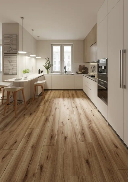 SPC Ламинат AlixFloor Natural Line 5/43 4V ALX1036-3 Дуб коричневый рустикальный 1200x183