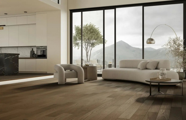 Паркетная доска Quartz Parquet  Классик 413 Дуб Брауни 1220x152x7