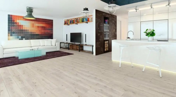 Ламинат Vivafloor Black Label 1040 Крофт Белый 32 класс 8 мм