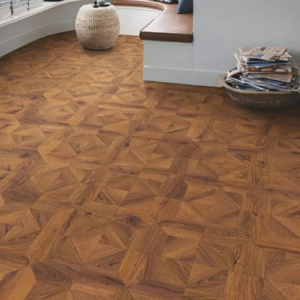 Ламинат Quick-Step Impressive Patterns Ultra IPU4144 Дуб Медный Брашированный 33 класс 12 мм