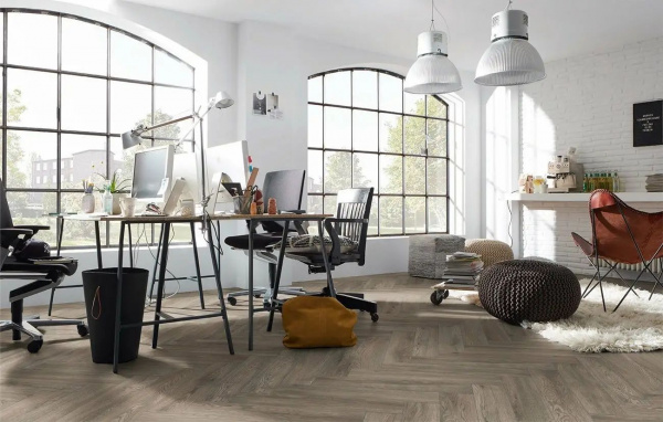 Ламинат Kronotex Herringbone D4627 Дуб Брэдфорд 33 класс 10 мм